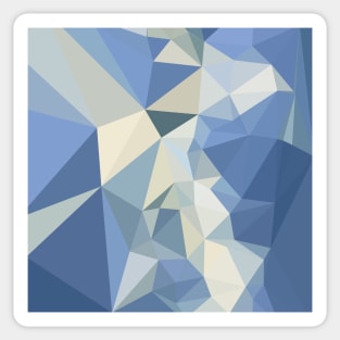 Columbia Blue Abstract Low Polygon Background Sticker